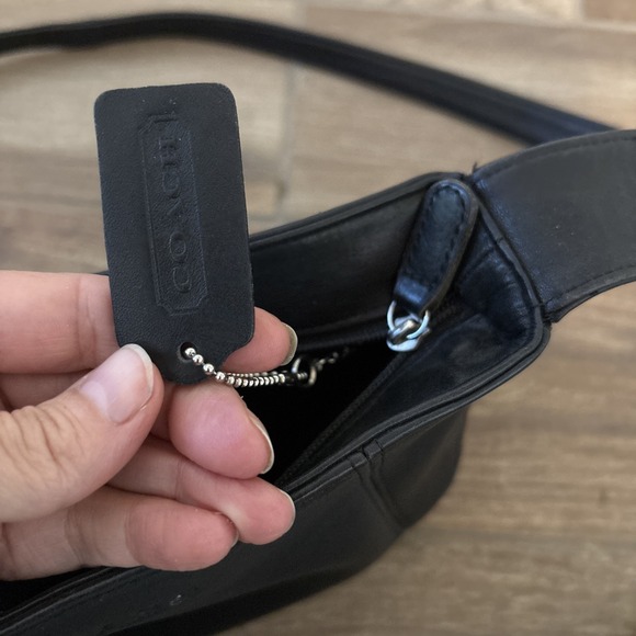 Vintage Black Coach Lexington  Shoulder Bag Made In  Dominican Republic D9Z-4186 - Picture 5 of 14